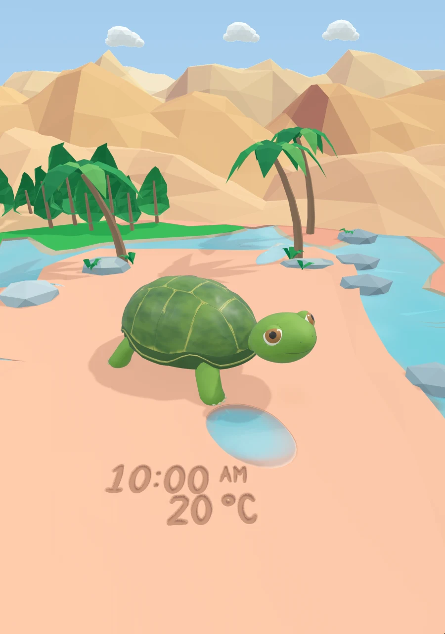 Pebble’s garden on the open iPhone Duo inner display.